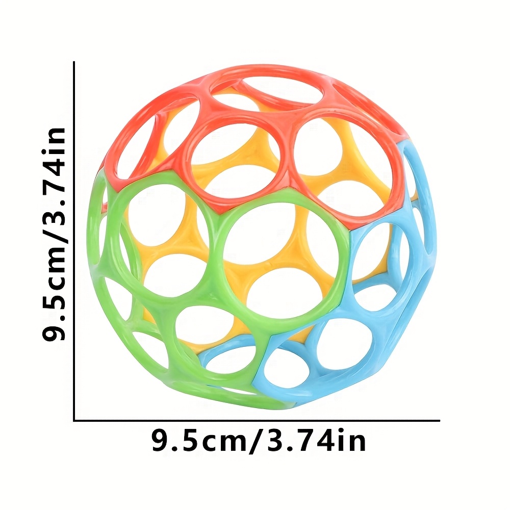 4- Baby Grip Hand Grip Ball - Cutout Design Improves Grip, Soft Surface, Exercises Baby's Flexibility, Ideal Holiday Gift