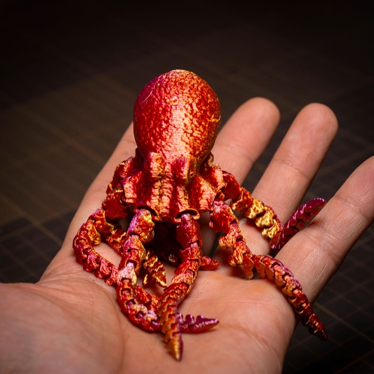 3d printed octopus toy statue for children articulated and realistic fantasy toy design suitable for home decoration as a desktop ornament in bedrooms   living rooms etc ideal for holiday decorations or gifts for valentines day