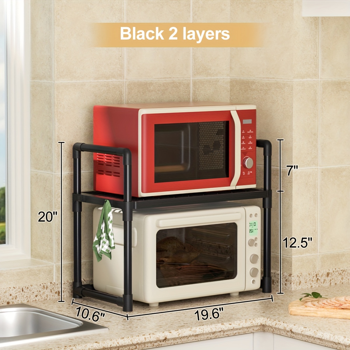 Imagen de Estante microondas y mesa entrada plastica