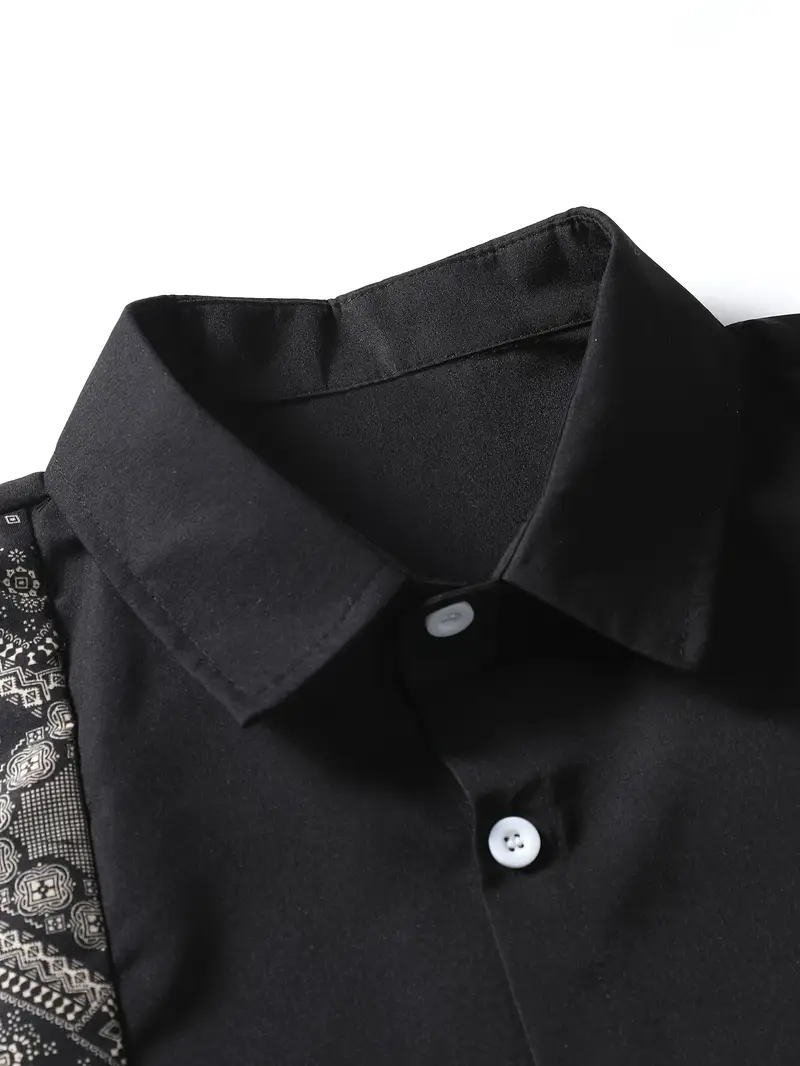 mens outfit pattern lapel s 2 set for summer details 2