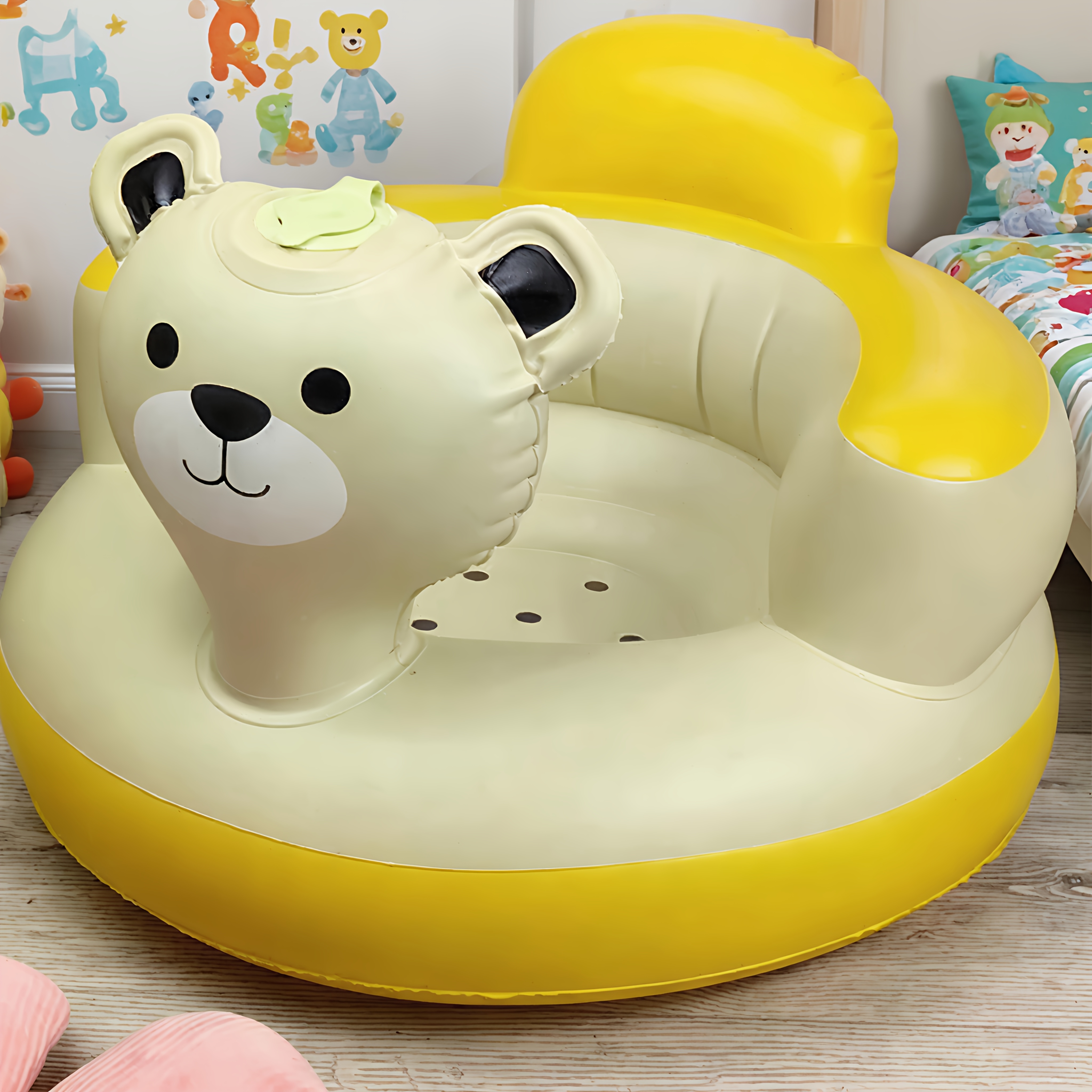 inflatable chair plush soft cushioned balloon Temu Italy