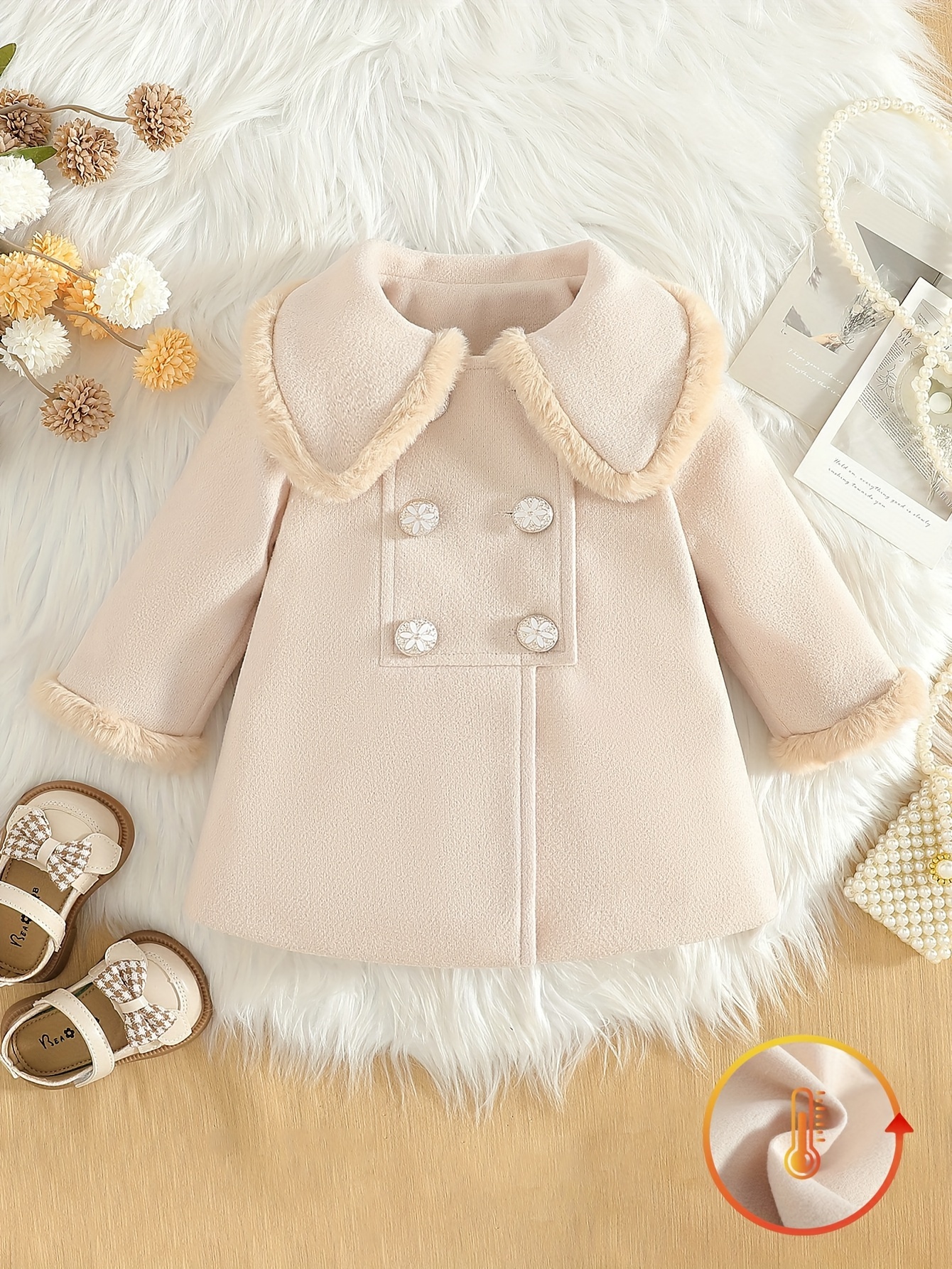 girls' korean style autumn winter khaki doll Temu Denmark