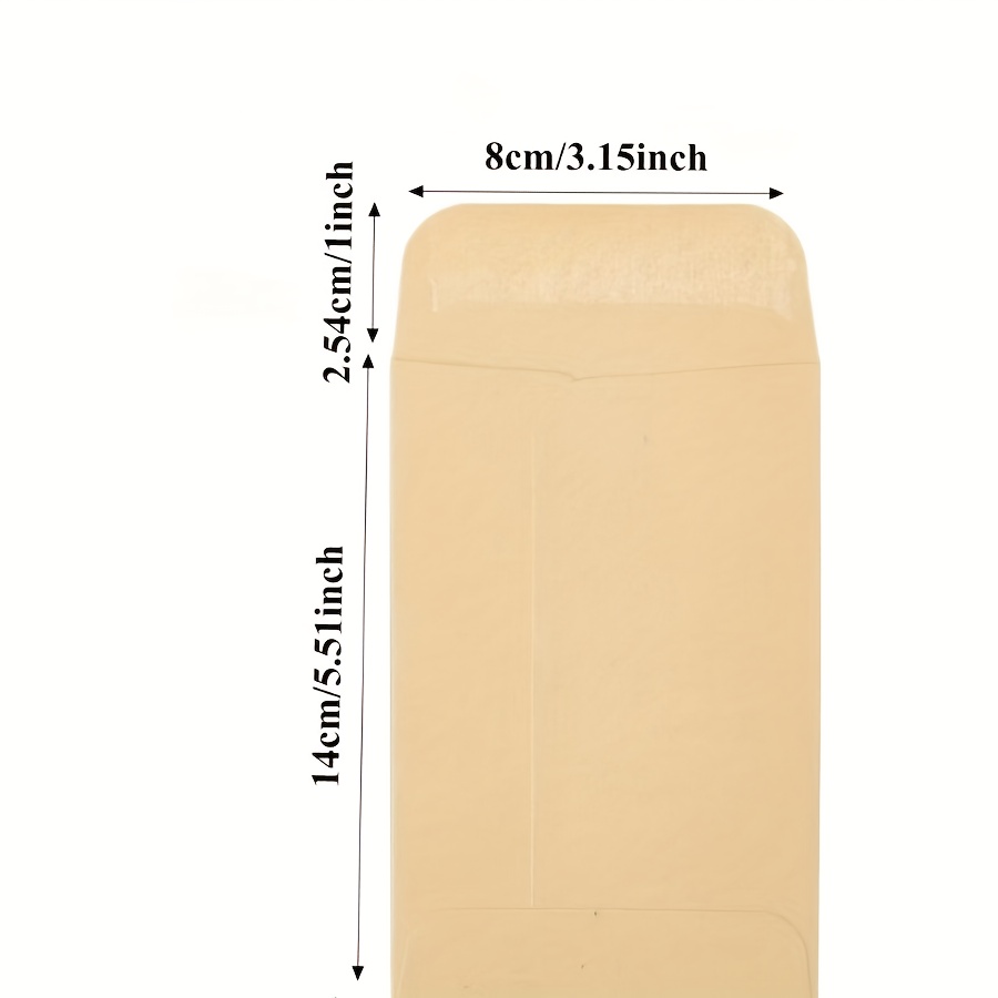 TEMU Paper Envelopes, Saliva-glue Double-sided Adhesive Envelopes, Greeting Card Mailing Envelopes