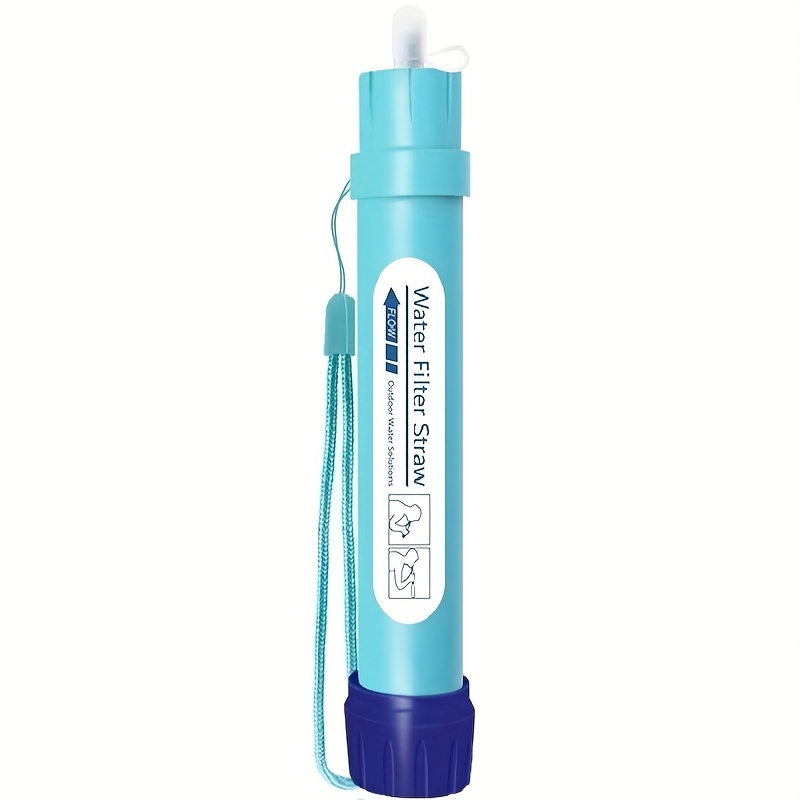 Temu – TEMU 1pc/2pcs,personal Water Filter Straw Mini Water Purifier Survival Gear For Hiking, Camping, Travel And Emergency Preparedness
