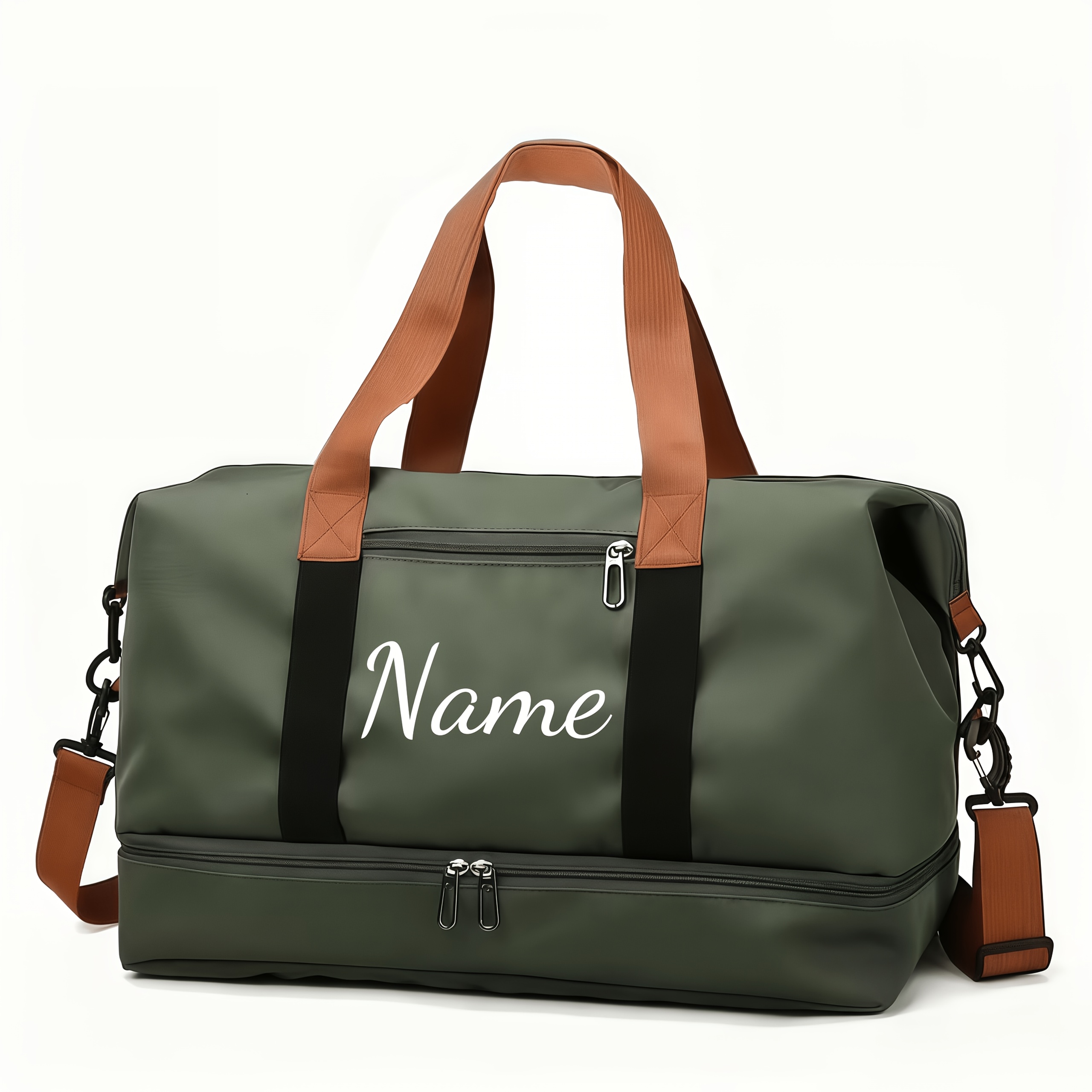 TEMU A Versatile Luggage Bag With Customizable Name/text, Designed For Dry And Wet Items, Lightweight Yet Spacious, Perfect For Short Trips, Business