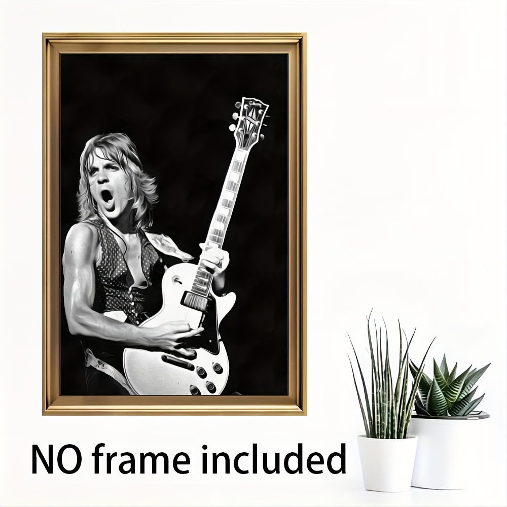 

Randy Rhoads Live Performance Canvas Art Print - Guitar Wall Decor Poster, Living Room & Bedroom, Unique Christmas & Holiday Gift Idea