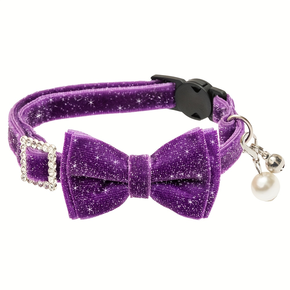 cat collars bow cats bow tie bling cute breakaway Temu United