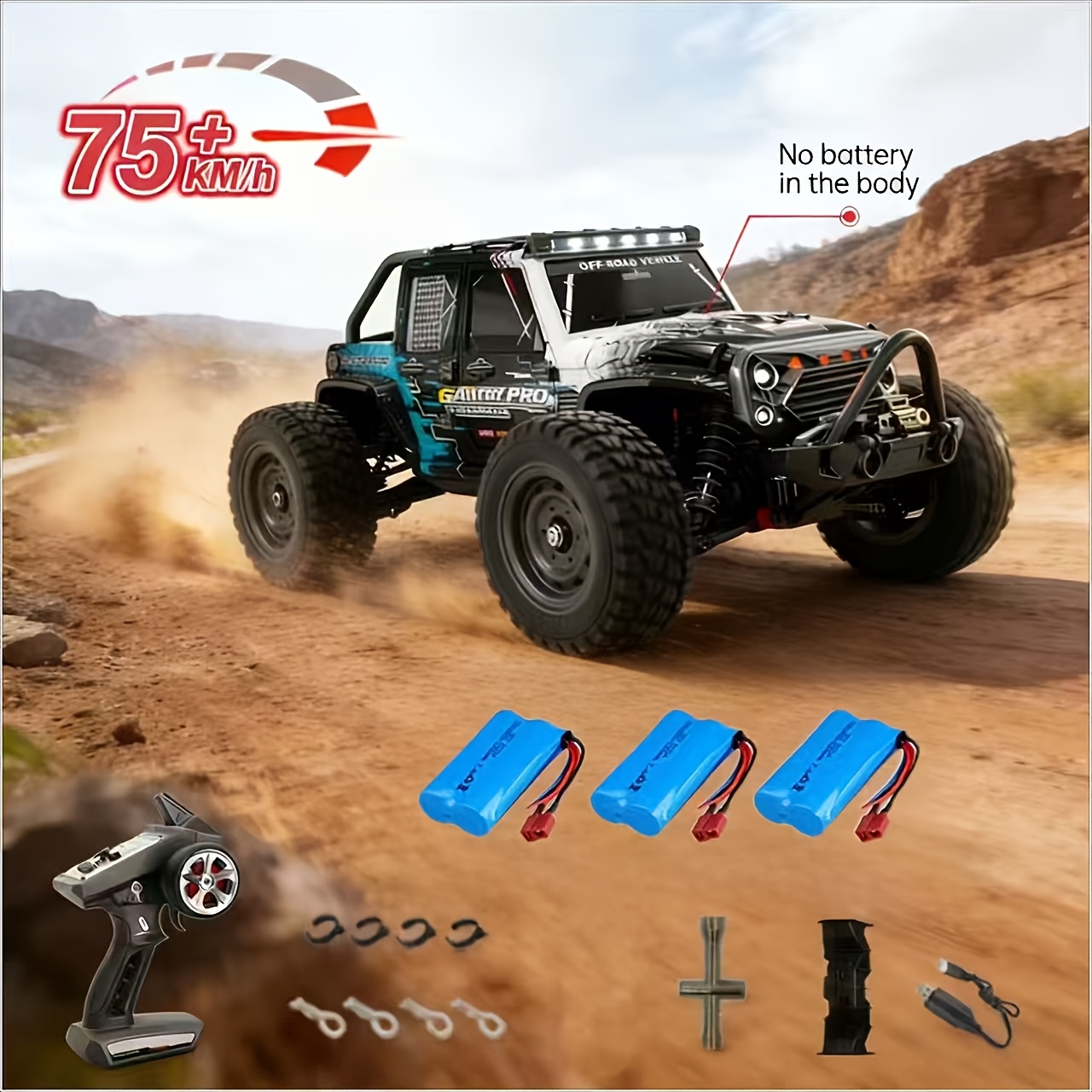 1:16 16103 Pro 75km/h New Brushless 4wd High Rc Buggy Toy For Childrens Gift