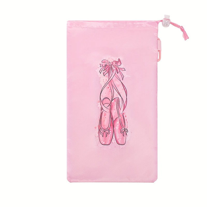 TEMU 1pc Customizable Name Ballet Shoe Storage Bag - Ballet , Large Capacity Dance Storage Bag, Suitable For Ballet, Pointe Shoes, Dance Classes,