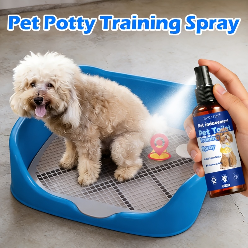 TEMU Pet Potty Training Spray For Dogs And Cats | Fast-acting Potty Location Guide, Non-toxic Hypoallergenic Formula, Trains Puppy And Kitten To At