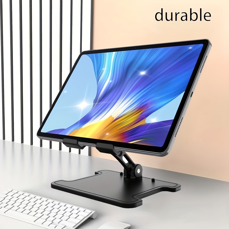 E-shop Höhenverstellbarer Tablet- & Handyhalter für Smartphones, E-Reader – Faltbarer, tragbarer Schreibtischständer, platzsparend für Videoanrufe,