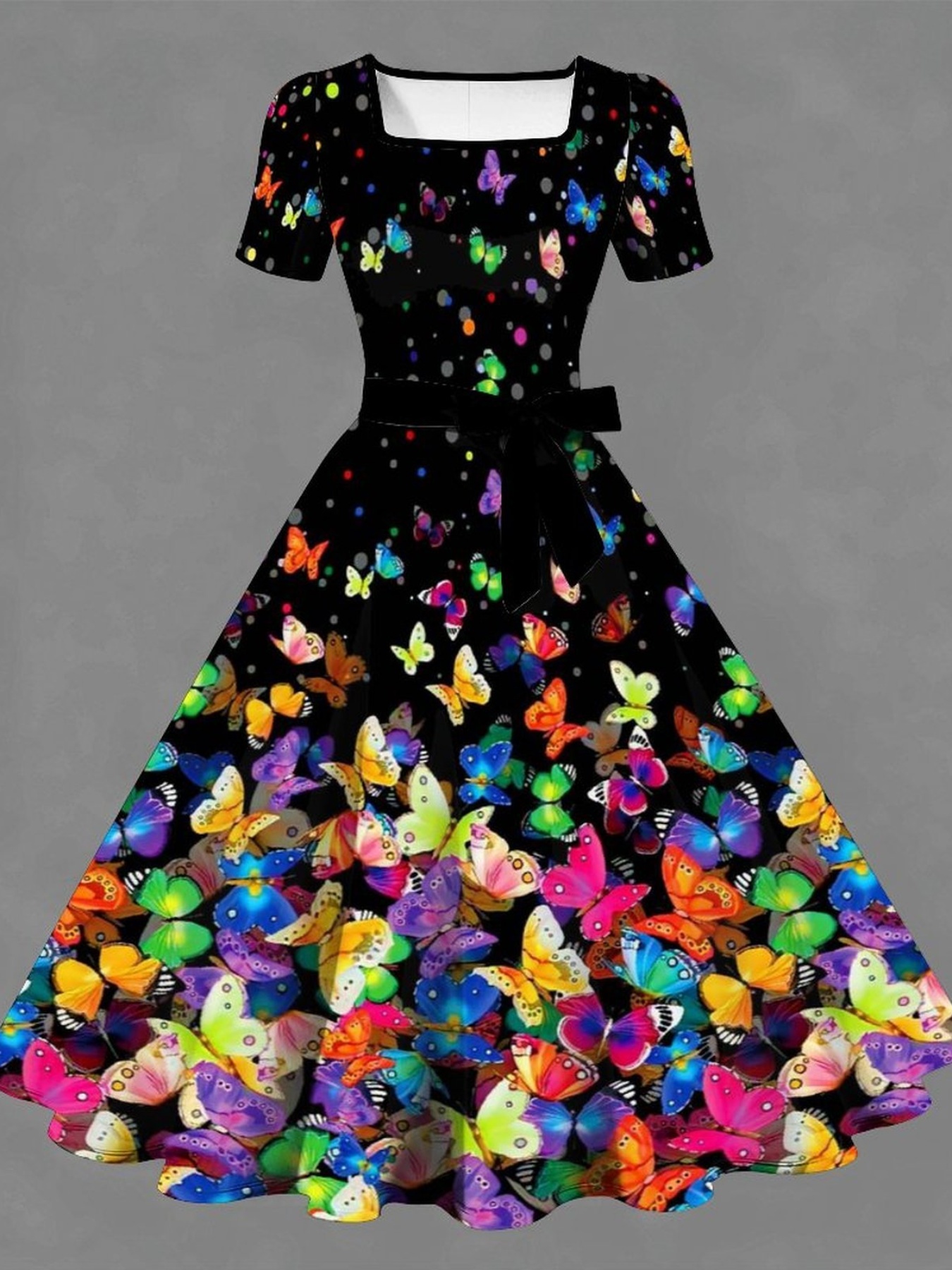 butterflies dress sold on Temu United States
