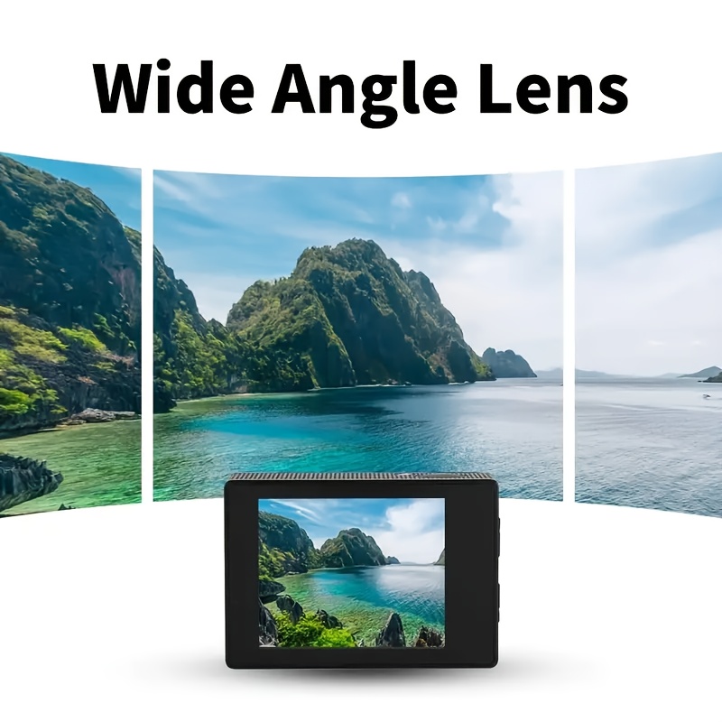 1080p hd action camera with 140 wide angle 5 08cm lcd display ultra hd shooting auto   fisheye lens battery usb  4 format ideal for outdoor sports recording action camera for everyone 4