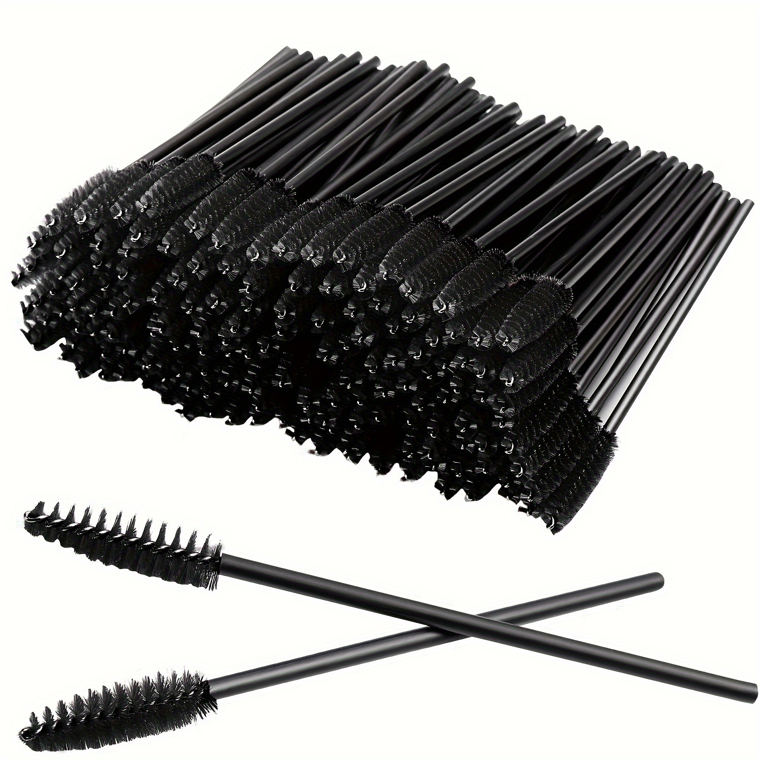 

100pcs Eyelash Brushes & - Bristles, Mascara For Extensions & Eyebrows, -free