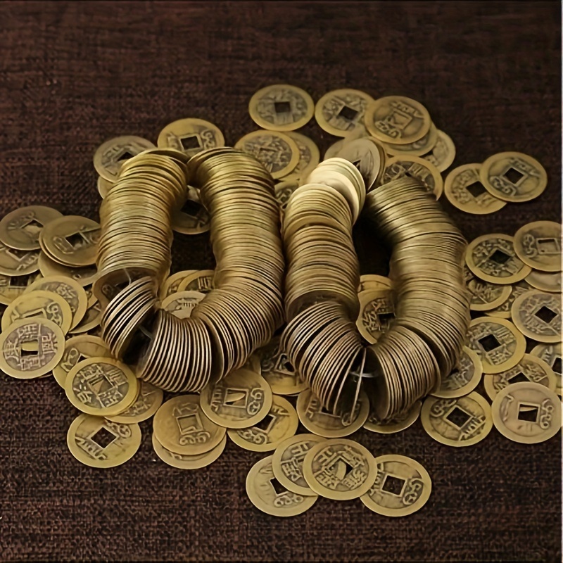 

10/20/50/100/200 Pcs Replica Coin 2.3cm/0.91in Lucky Chinese Fortune Coin Ching Replica Money, Lucky Coins Of 5 Emperors In Ancient China