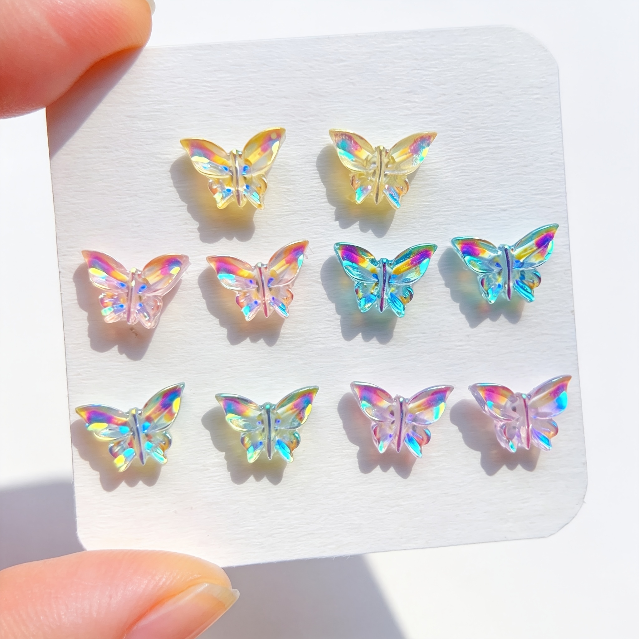 5 Pairs Mini Butterfly Stud Earrings Set for Women