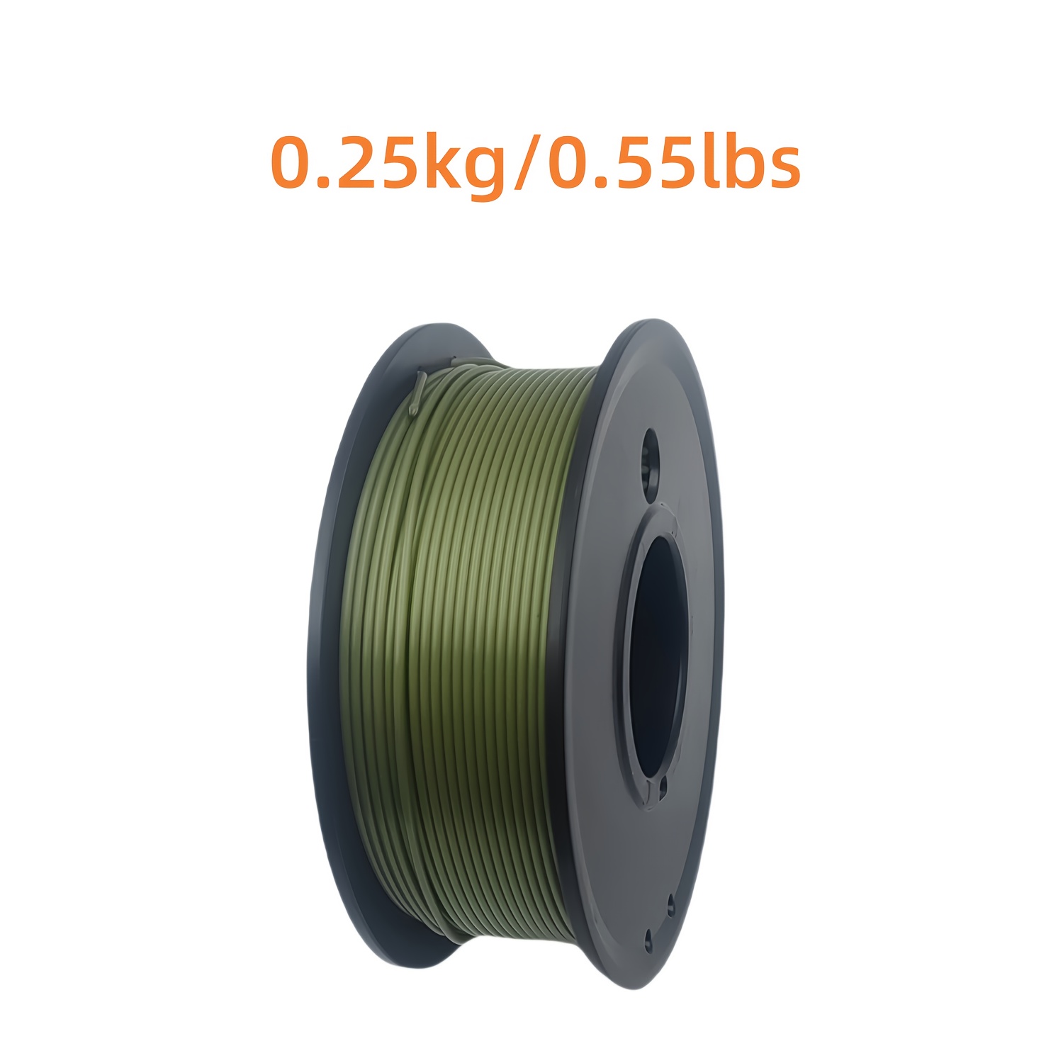 Image of Pla 3d Printer Filament 1.75mm, Olive Green Pla Filament 3d Printing, Dimensional Accuracy +/- 0.03mm, 0.25kg/spool (0.55lbs) Fits For Most Fdm 3d Printers, Pla Olive Green