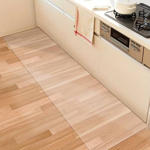 1pc pvc kitchen mat wood floor protector bedside mat wipe clean kitchen mat suitable for kitchen laundry room and hallway as a non slip mat wipe clean bedside mat decor floor mat