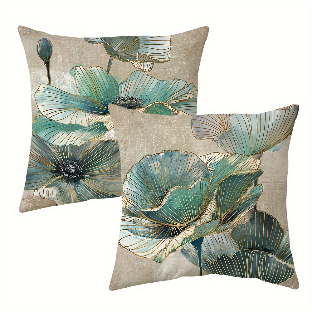 

2-, , Lotus , , , Pillowcases For , 18x18 - No