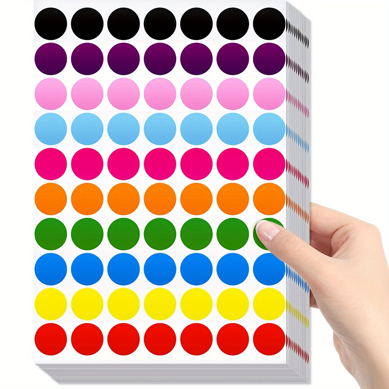 coloured stickers sold on Temu Canada