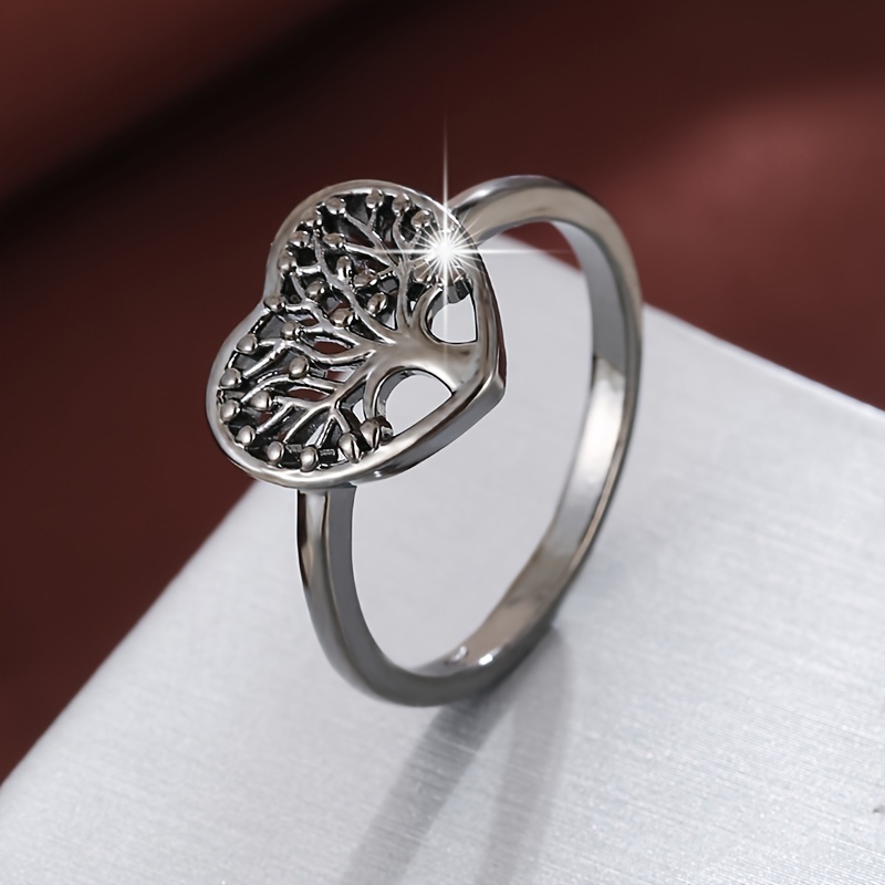 Delicate Hearttree Ring For Women