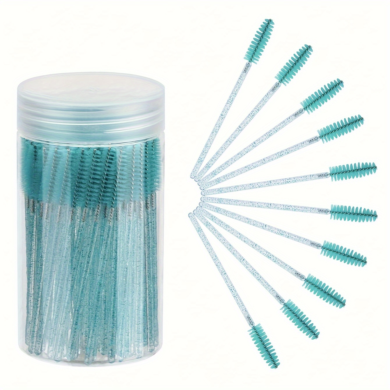 50pcs Disposable Eyelash & Eyebrow Brushes Mascara Wands