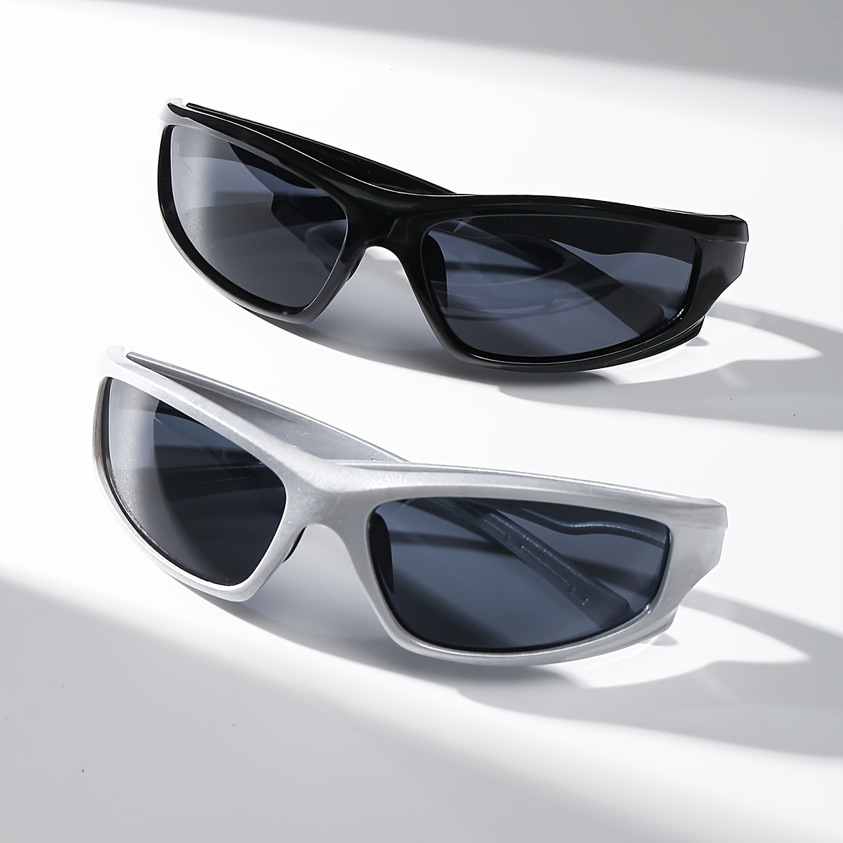 2pcs Oval Frame Fashion Decorative Glasses, Unisex, Cool And Trendy