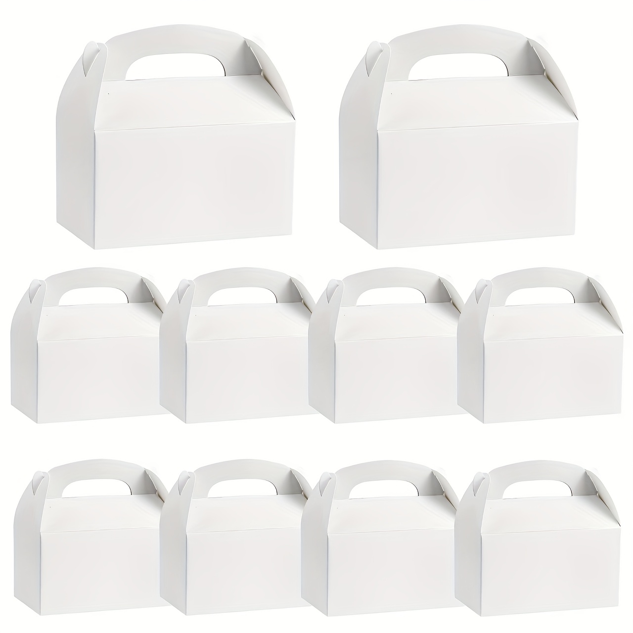 

20pcs Party Favor Boxes - Weddings, Birthdays, Graduations & More - Paper Gift Boxes With Handles