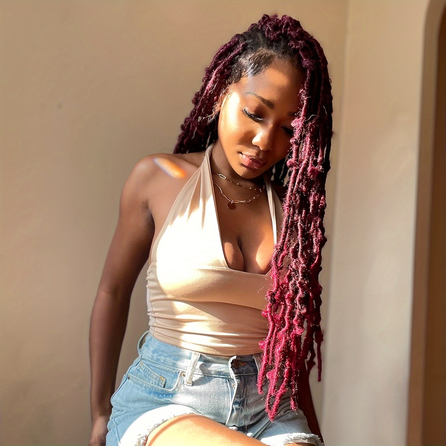 Box Braids crochet hair for black Women Goddess Box Braid Crochet Hair  Prelooped Synthetic Crochet Braids (14inch, T118) : : Beauty &  Personal Care