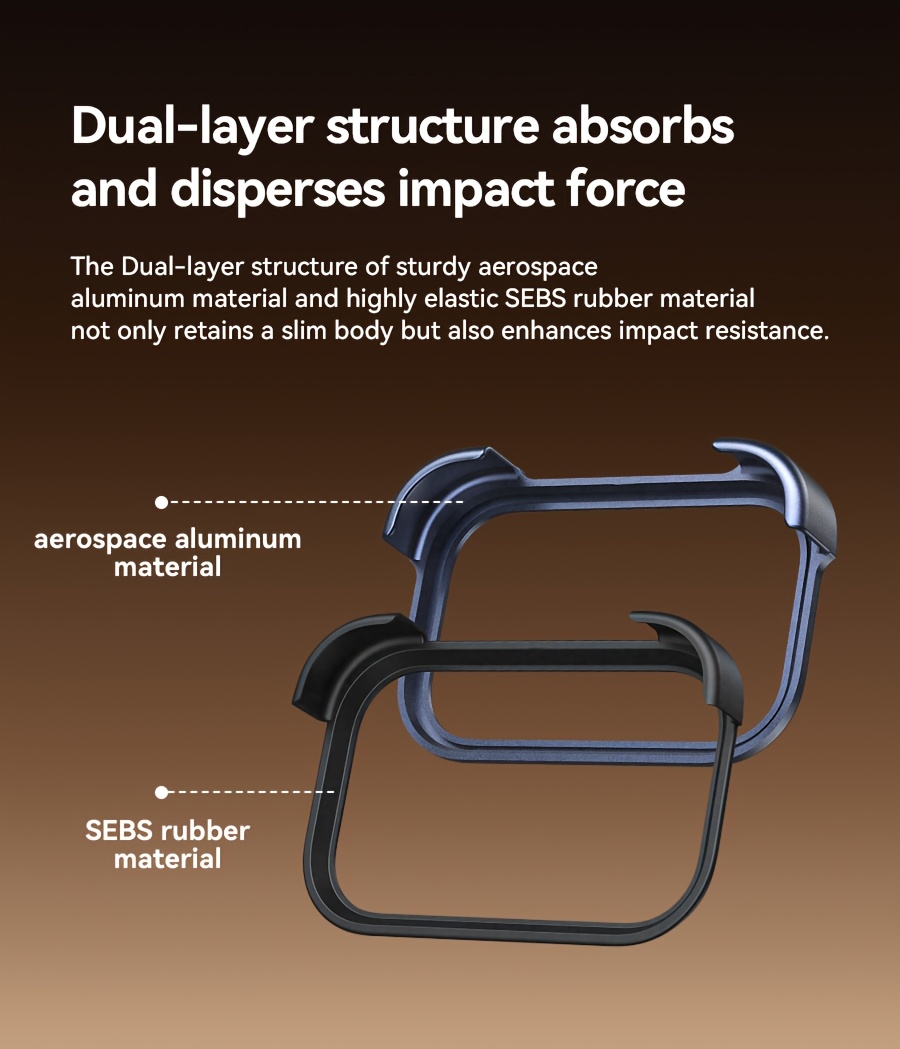 Phone Case: Aluminum SEBS Rubber Metal Bumper Double-layer Arc Case Phone Case for iPhone 17 Pro Max 17 Air Pro Unique Design High-strength Phone Cover Minimalist Case Bare-metal Feel