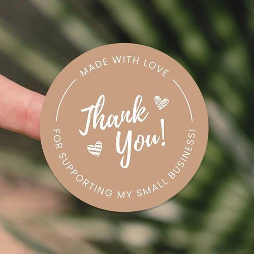 100-300pcs Small Packaging Stickers, Thank You Stickers, Shipping Supplies, for Gift Wrapping, Boutiques, Online Retailers, Local Shops, Crafters, DIY, Baking, Jewelry & , Beauty & Skincare