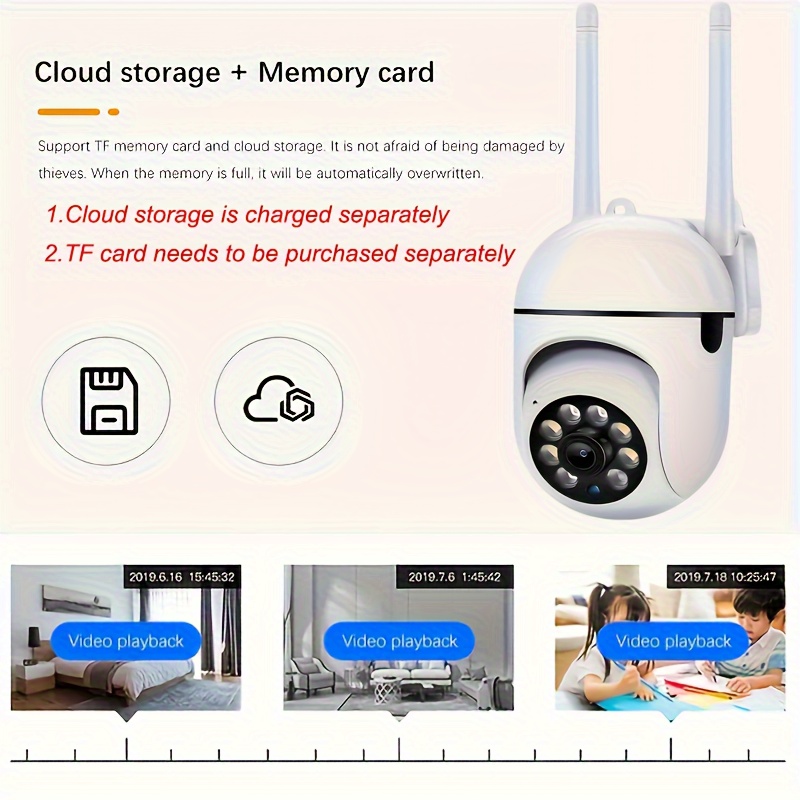 high definition wifi monitoring camera 355 degree intercom high definition   camera remote high definition night vision camera app operation details 7