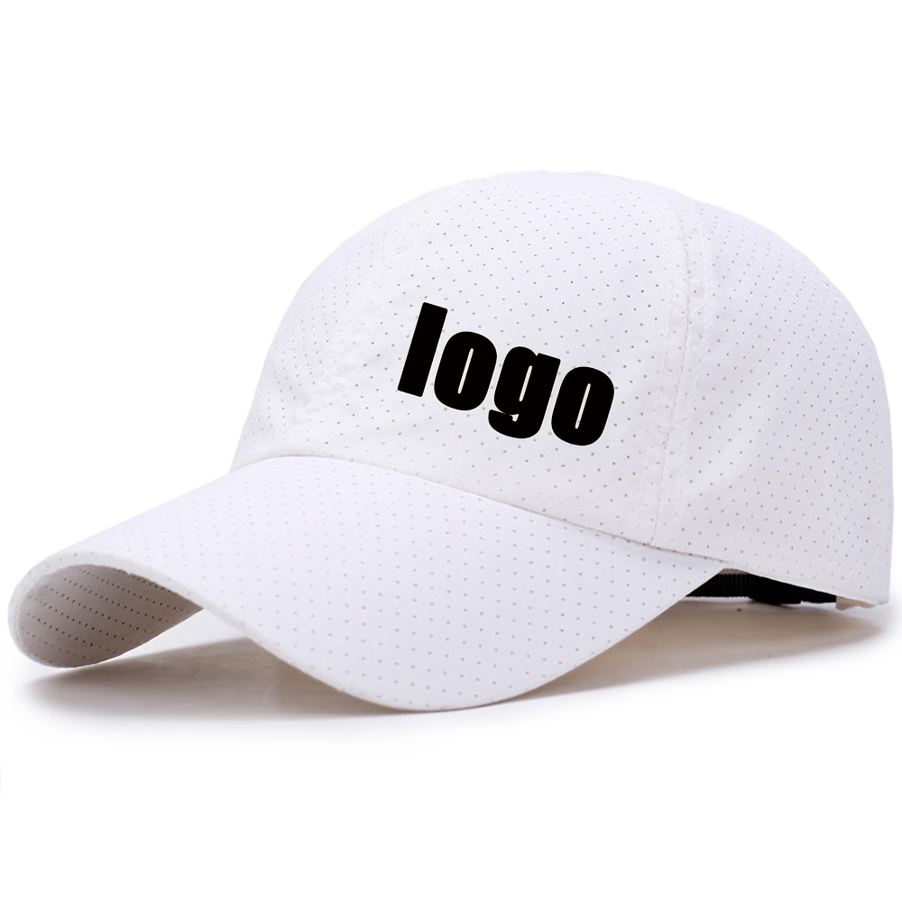 TEMU 1pc Custom Summer Baseball Cap, 10 Colors , Unisex, Suitable For , Customizable Logo/emblem/text/personalized Diy Advertising Hat | Print Logo