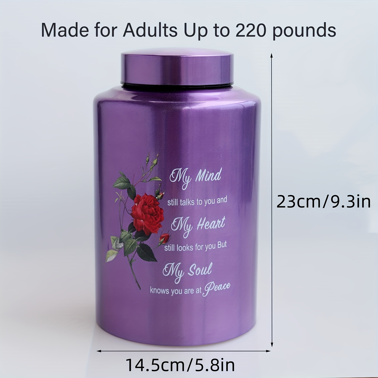 durable memorial urn adults 220 lbs capacity hummingbird Temu