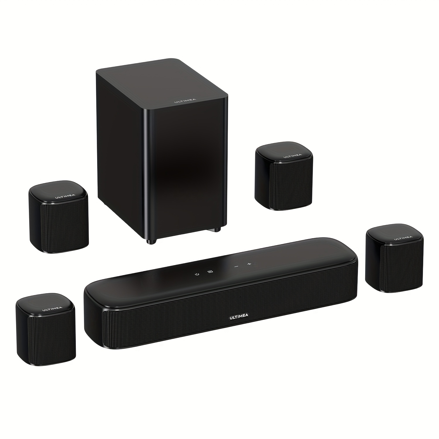   7.1ch Surround Sound Bar, Sound Bar For Smart TV With 4 Surround S ers, 330W   Power, Surround Sound System For TV, App Control, TV Soundbar With Wired Subwoofer, Wireless/Optical/AUX