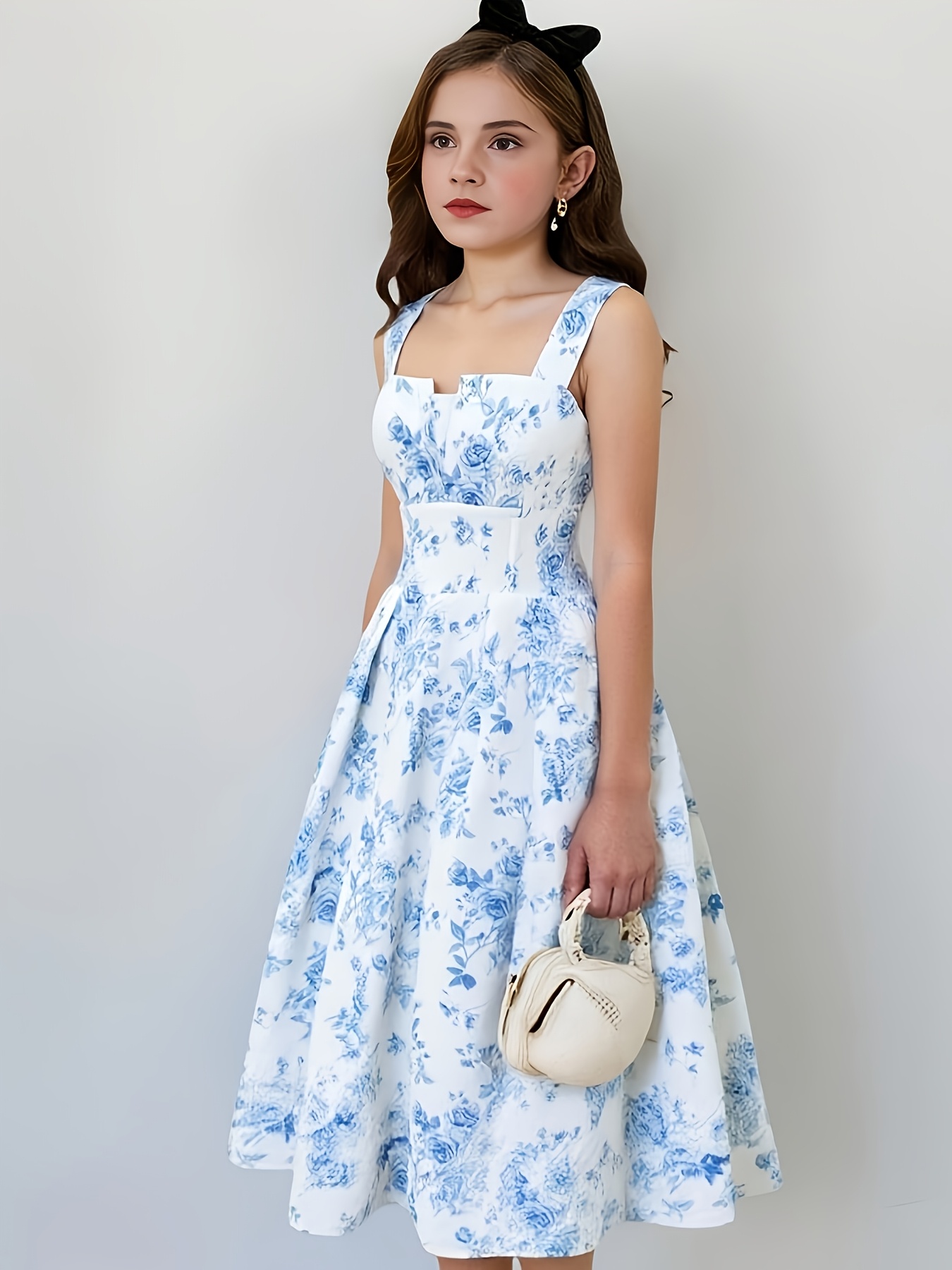rose blue dress sold on Temu New Zealand
