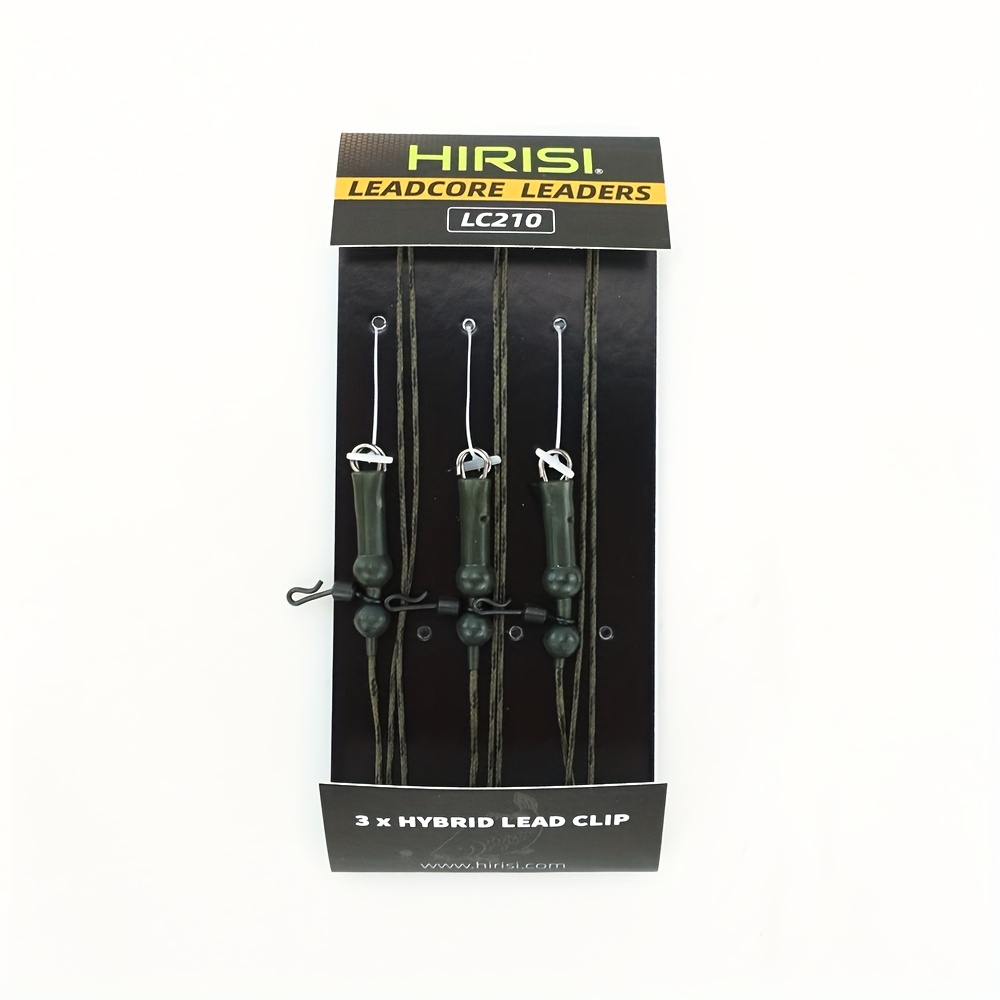 Image of 3pcs/set Rubber Carp Fishing Lead Core With Helicopter Rigs Braided Fishing Line For Carp Rig Lead Clips