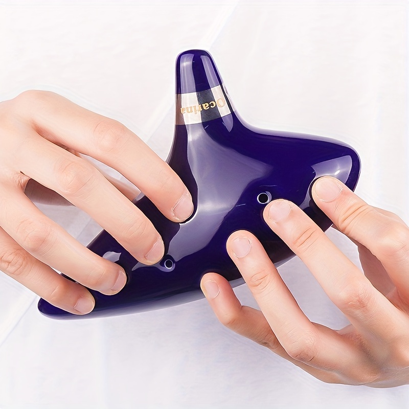 

Ceramic Ocarina By - 12-hole Wind Instrument, Ideal For Musicians & Collectors, Handcrafted With Tone