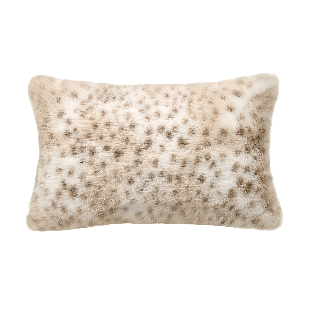 TEMU 1pc Chinchilla Animal Print Pillowcase Without Pillow Insert, Living Room Sofa Bedroom Fluffy Cushion Cover, Daily Party Textile Decor, 30x50cm,