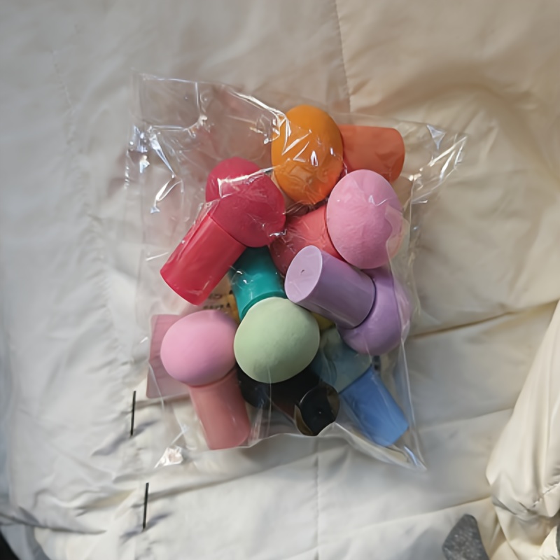TEMU Conjunto de 10 Pincéis de Esponja Artesanais e Borlas de Espuma | Adequado para Esboços, Scrapbooking Floral e Projetos de , com Cabo de Cabaça,