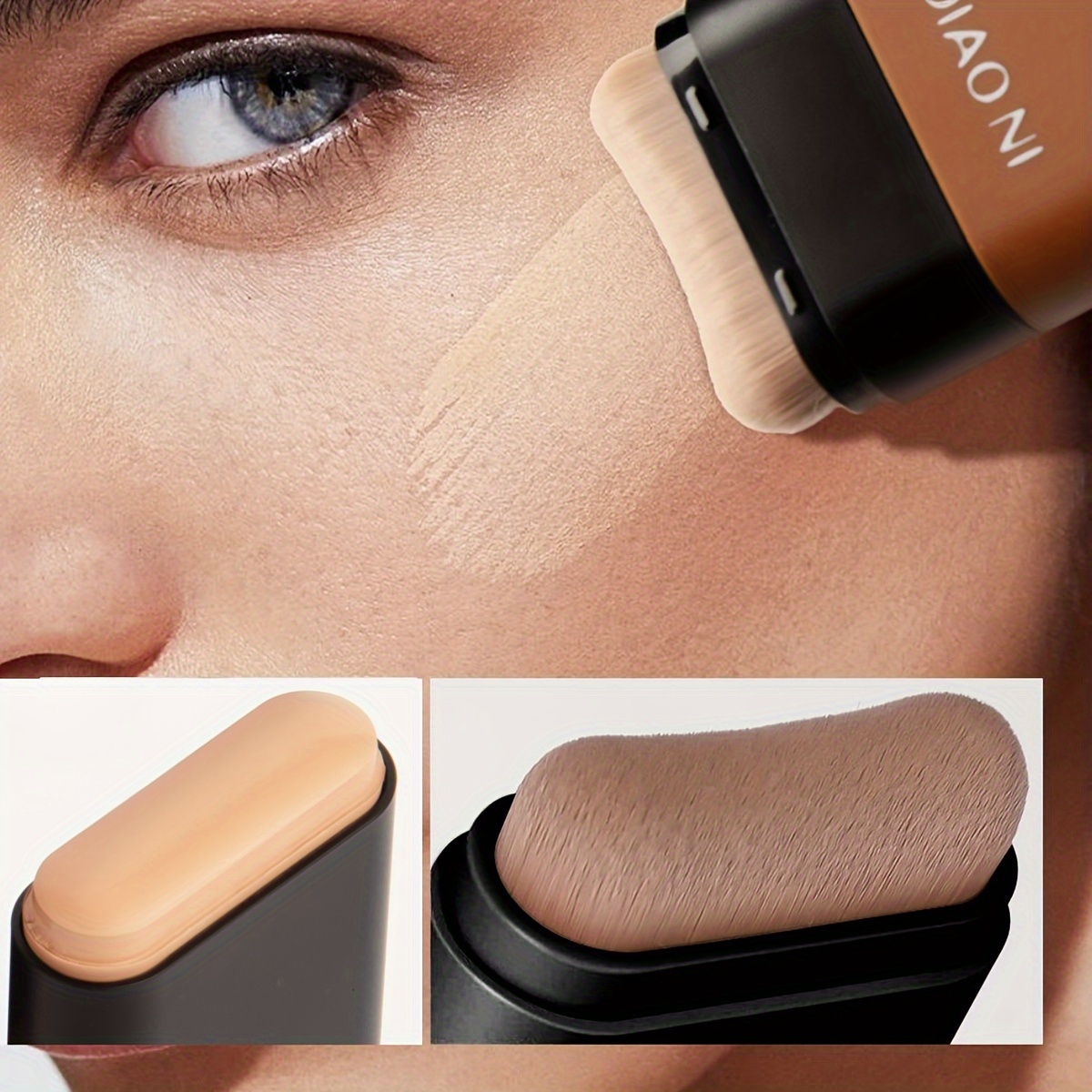 1pc squalane   foundation stick with brush light to medium skin tone   types buildable coverage plant based formula for flawless base with plant squalane 0