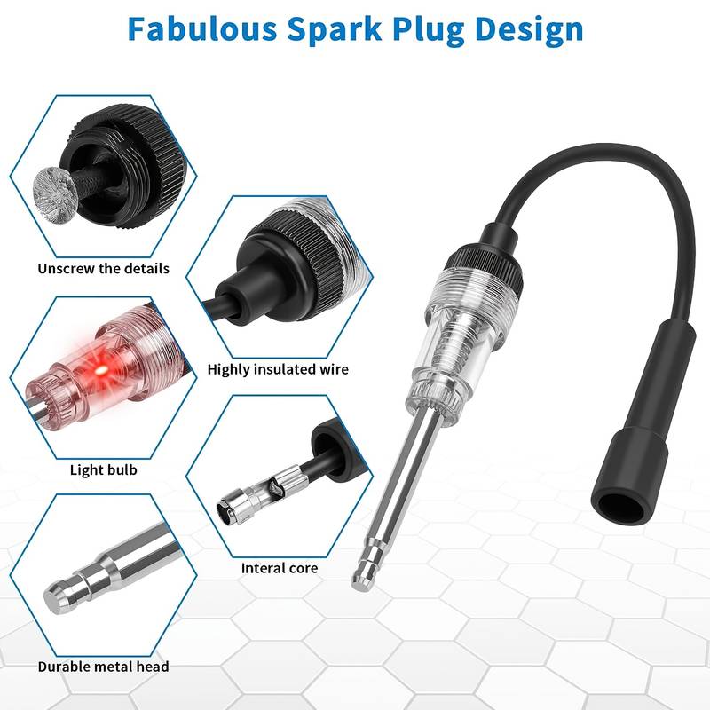 Ignition Products Car Ignition Spark Plug Wire Tester - Diagnostic Tool
