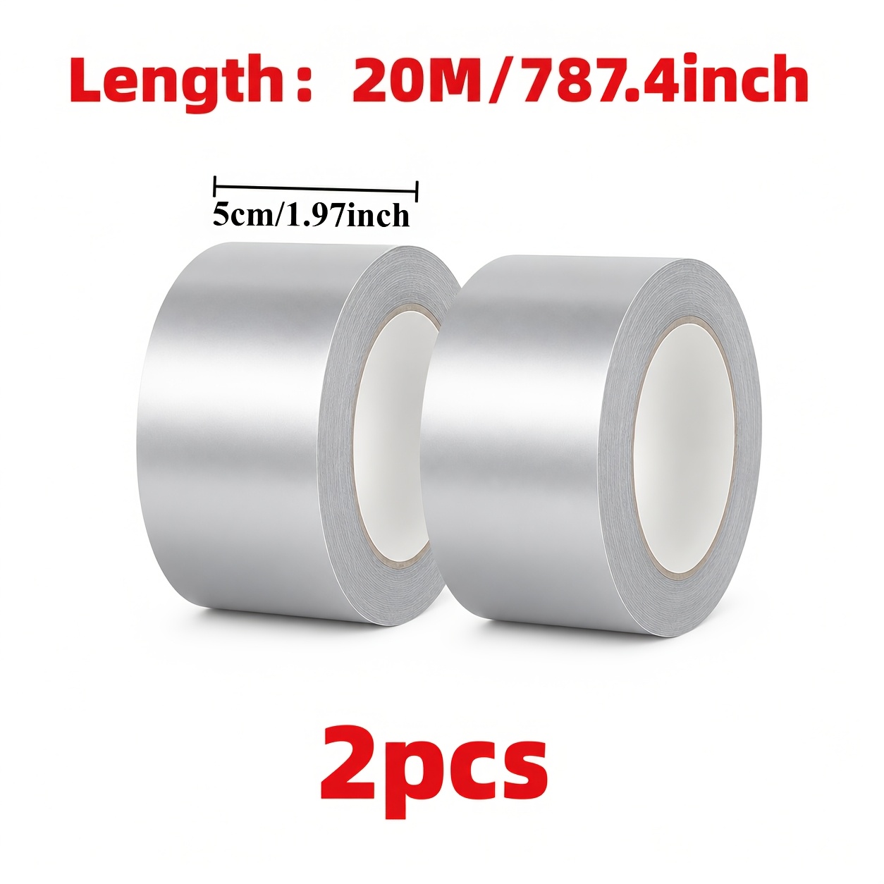 TEMU 2 Rolls 791.34 Inch Super Strong Fabric Tape - Waterproof Heavy-duty Industrial Adhesive Tape For Securing Carpets, Fastening Flooring, And
