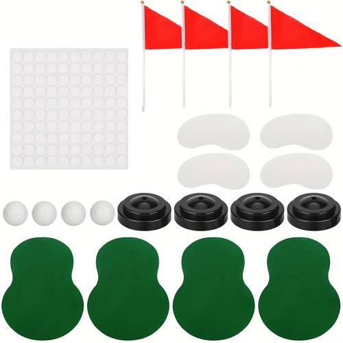 mini golf game set plastic desktop golf with flags balls sports theme party supplies suitable for birthday celebration and decoration