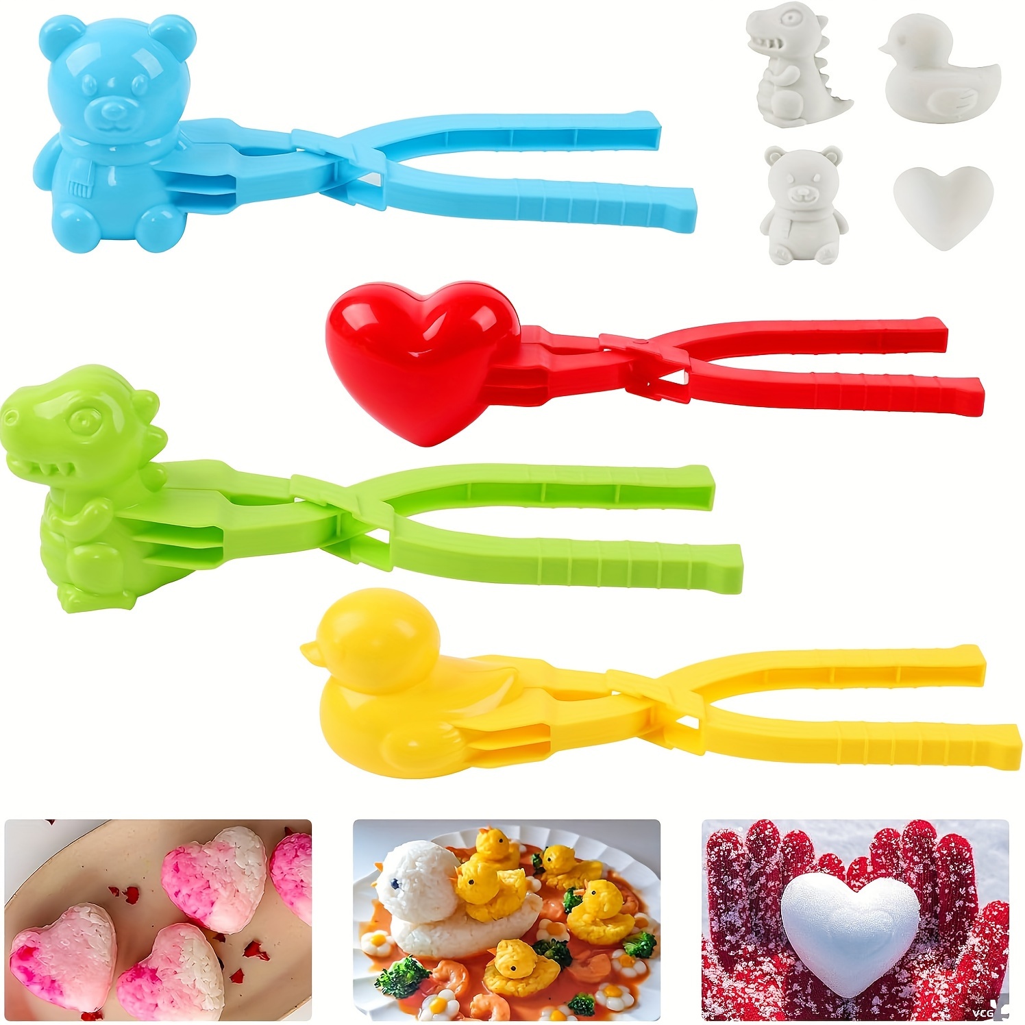 

4- & Set Shaped And Tongs - Pp Polypropylene Diy