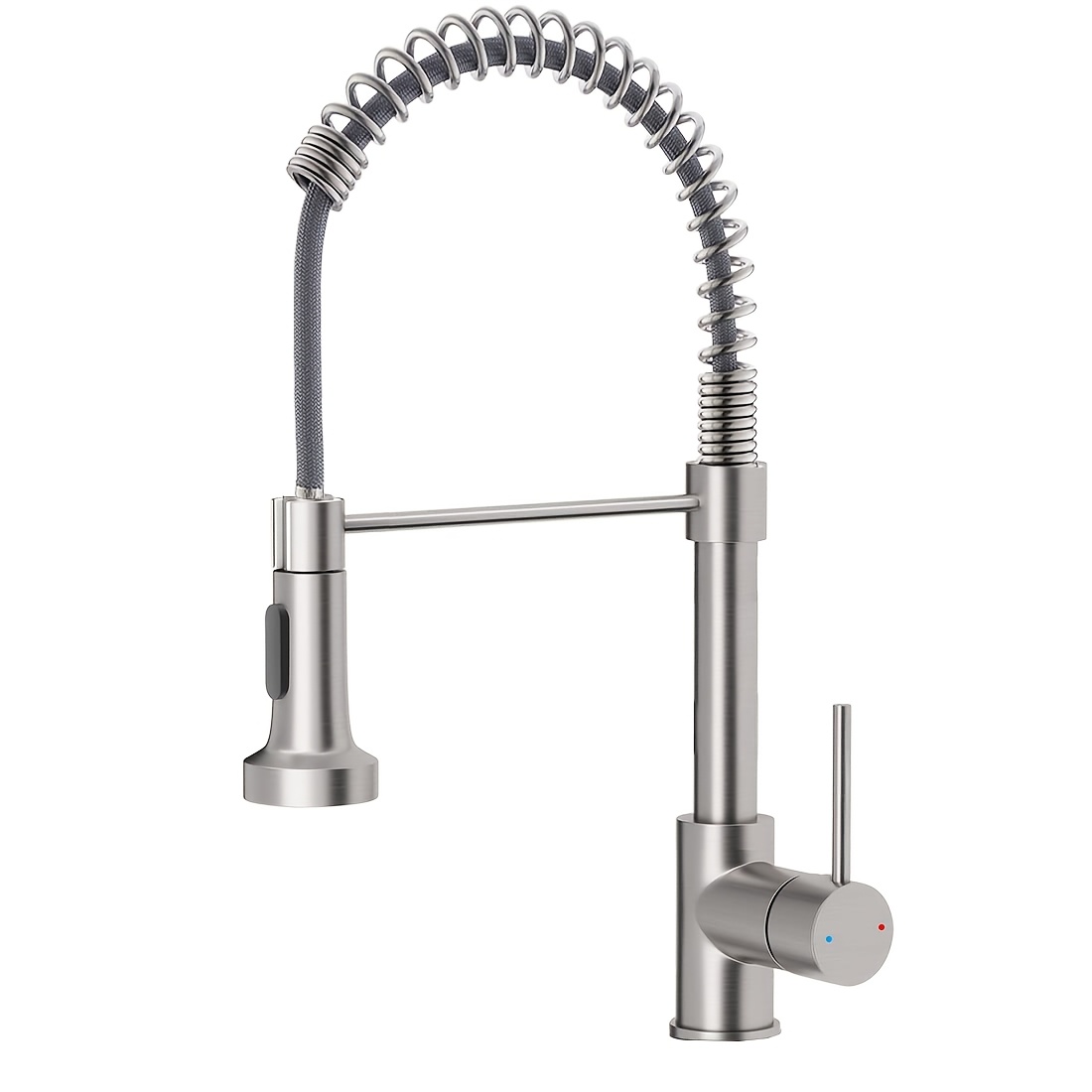Image of Stainless Steel Faucet Pull-out Type Sink Universal For Cleaning, Fruit And Vegetable Rinsing, Kitchen Countertop Cleaning.