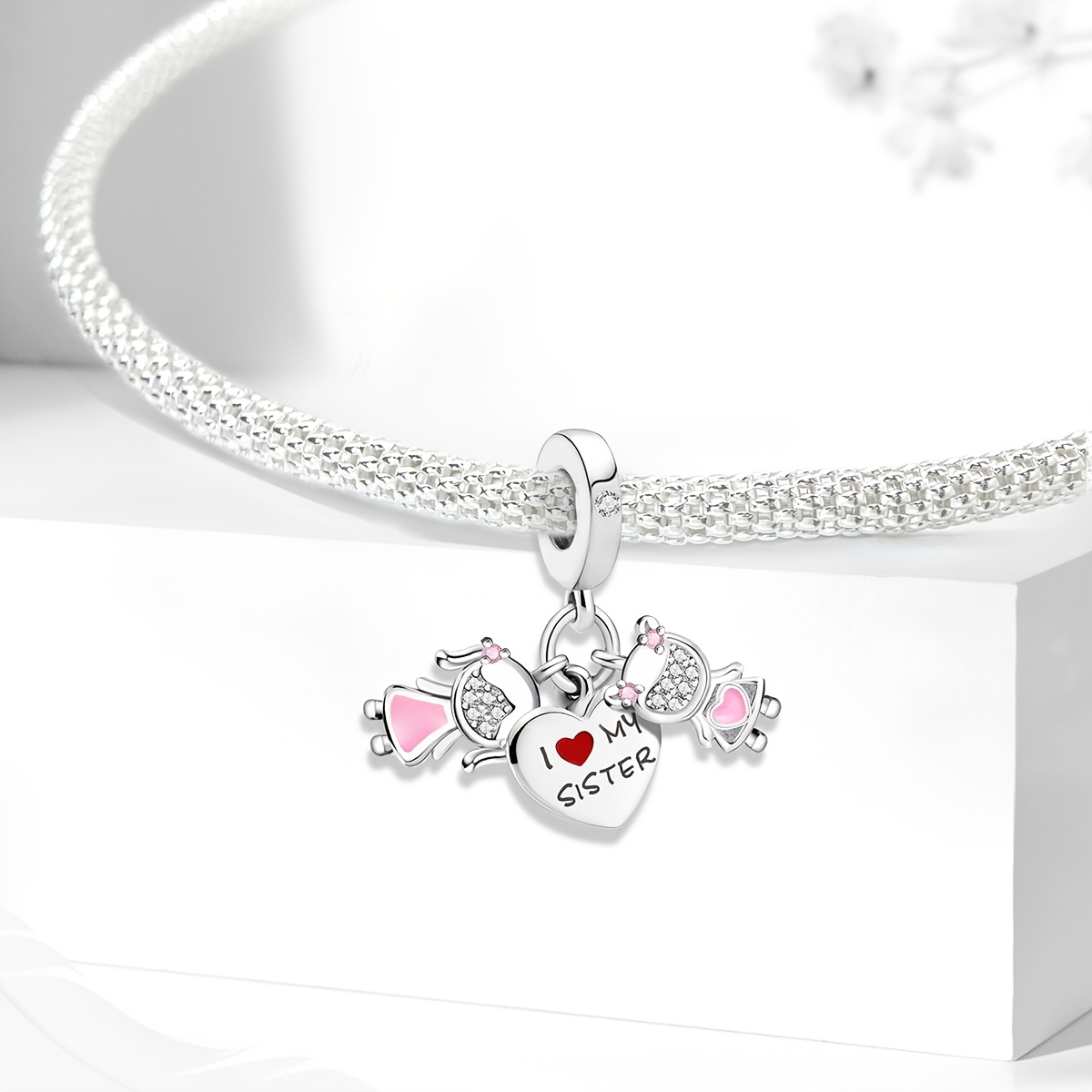 Best Sisters Pendant Beaded Necklace for Women