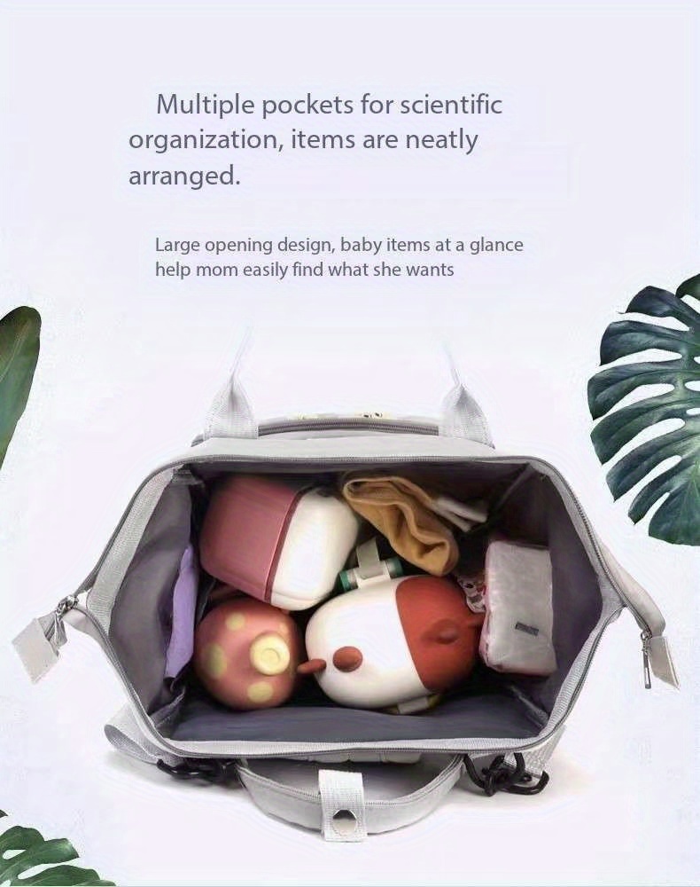 Mochila Multiusos para Viajes, Bolso de Pañales y Cambiador para Mujeres Embarazadas, Compatible con Cochecitos