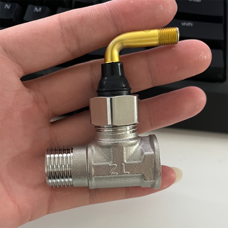 Image of 1pc Winter Faucet Joint - With Air Nozzle, Faucet Water Pipe Adapter, Stainless Steel Faucet Joint, Suitable For Outdoor Faucets In Winter, Protective And Crack Proof Joint For Water Pipes