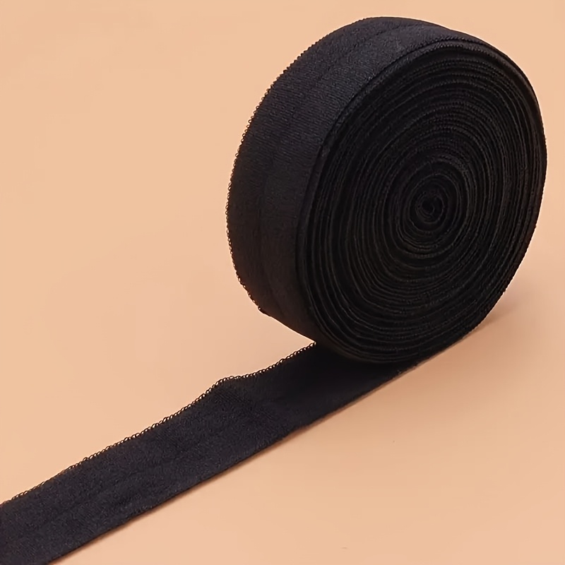 E-shop 157,6 Zoll lang und 0,78 Zoll breit, mit farbenfroher elastischer Kante, gefalteten Kantenschutzstreifen, Nähzubehör für Kleiderkanten,